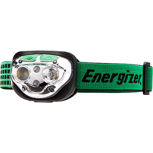 Energizer Vision Ultra HD Rechargeable Headlamp (Includes USB Charging Cable) LED - 400 lm Lumen - Battery Rechargeable - Battery, USB - Water Resistant, Drop Resistant - Green - 1 Each (ENHDFRLP)