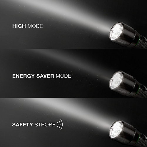 Energizer Vision HD Rechargeable LED Flashlight LED - 1000 lm Lumen - Battery Rechargeable - Battery, USB - Aluminum Alloy - Drop Resistant, Impact Resistant - Aluminum - 1 Each (ENPMHRL7)