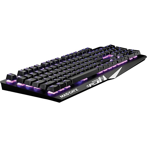 Mad Catz The Authentic S.T.R.I.K.E. 4 Mechanical Gaming Keyboard - Black Cable Connectivity - Multimedia Hot Key(s) - Windows - Mechanical Keyswitch (KS13MMUSBL00)
