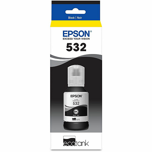 Epson T532 Ink Bottle Inkjet - Black - 6000 Pages - 120 mL - Extra High Yield - 1 Each (T532120S)