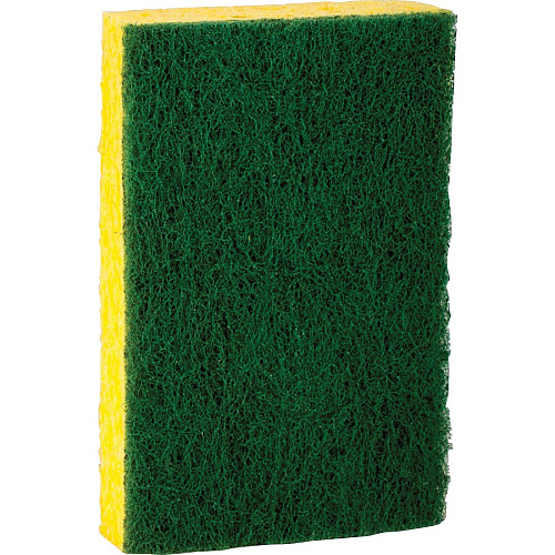 Scotch-Brite Heavy-Duty Scrub Sponges 2.8" Height x 4.5" Width - 9 / Pack - Yellow, Green (4295)