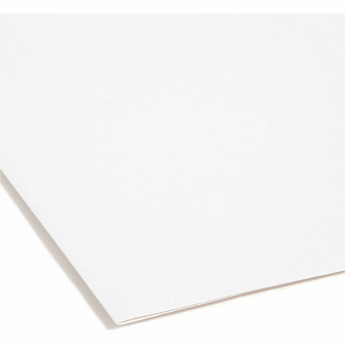 Smead FasTab Straight Tab Cut Letter Recycled Hanging Folder 8 1/2" x 11" - Assorted Tab Position - 11 pt. - White - 10% Recycled - 20 / Box (64102)