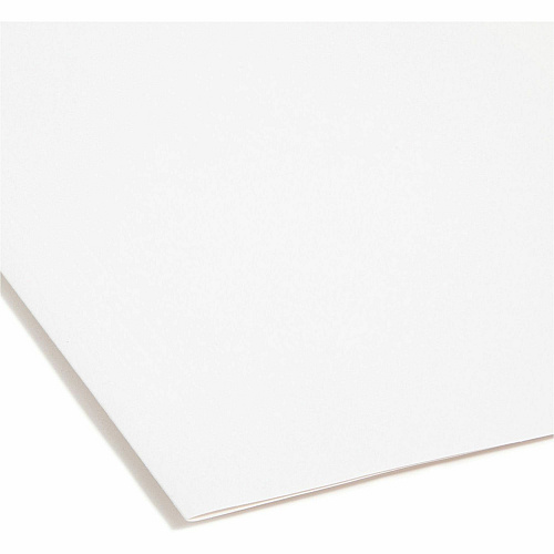 Smead FasTab Straight Tab Cut Letter Recycled Hanging Folder 8 1/2" x 11" - Assorted Tab Position - 11 pt. - White - 10% Recycled - 20 / Box (64102)