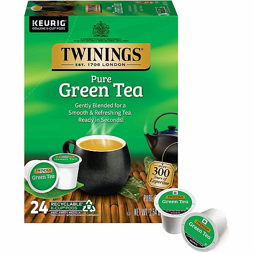 Twinings of London Tea Green Tea K-Cup Green Tea - 24 / Box (08759)
