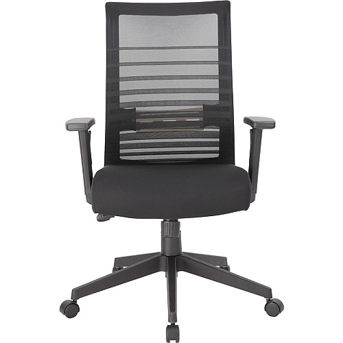 Boss Mesh Task Chair Black Seat Color - Black Back Color - Mesh Back Material - Black Frame Color - 5-star Base - 1 Each (B6566BK)