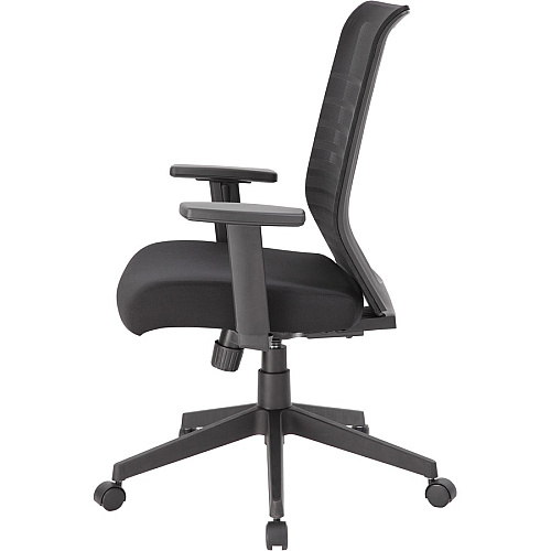Boss Mesh Task Chair Black Seat Color - Black Back Color - Mesh Back Material - Black Frame Color - 5-star Base - 1 Each (B6566BK)