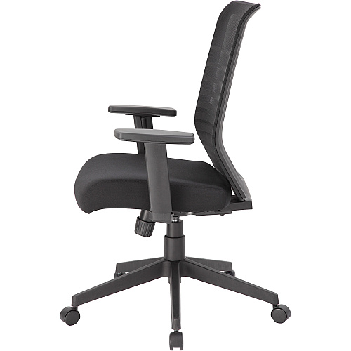 Boss Mesh Task Chair Black Seat Color - Black Back Color - Mesh Back Material - Black Frame Color - 5-star Base - 1 Each (B6566BK)