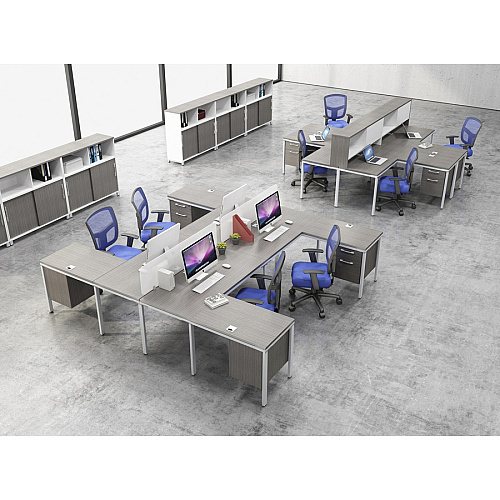 Boss 28" Privacy Panel, Plexiglass 15.6" Height x 27.6" Width x 0.2" Depth - Material: Plexiglass - Finish: Silver - 1 Each (S309)