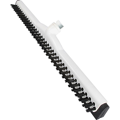 Ettore Wipe 'n Dry 18" Floor Squeegee Rubber Blade - 2.5" Height x 18" Width x 3.5" Length - Durable, Built-in Splash Guard - White - 10 / Carton (48318CT)
