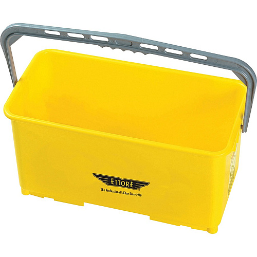 Ettore 6-gallon Super Bucket 6 gal - Handle, Secure Grip - 10.5" x 21.8" x 11.8" - Yellow - 6 / Carton (85000CT)