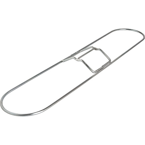 Genuine Joe Clip-On 36" Dust Mop Frame 360&deg; Swivel, Rust Resistant, Chrome Plated, Reinforced - Chrome - Steel - 12 / Carton (GJO02309CT)