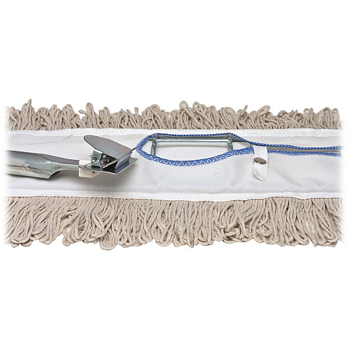 Genuine Joe Clip-On 24" Dust Mop Frame 360&deg; Swivel, Rust Resistant, Chrome Plated, Reinforced - Stainless Steel - Steel - 12 / Carton (48264CT)
