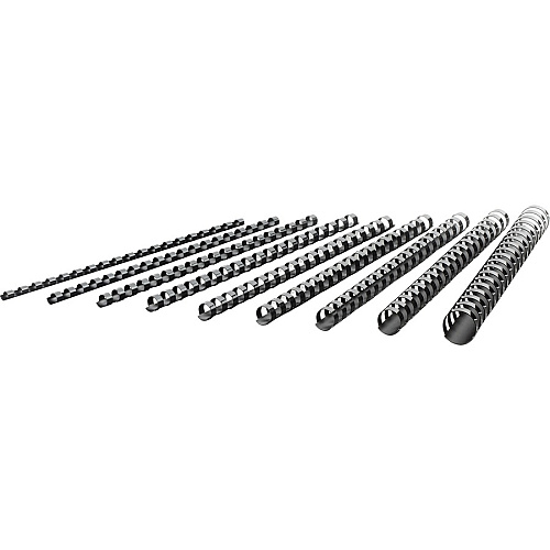 Mead CombBind Binding Spines 1" Maximum Capacity - 200 x Sheet Capacity - For Letter 8 1/2" x 11" Sheet - Plastic - 125 / Box (4000137)