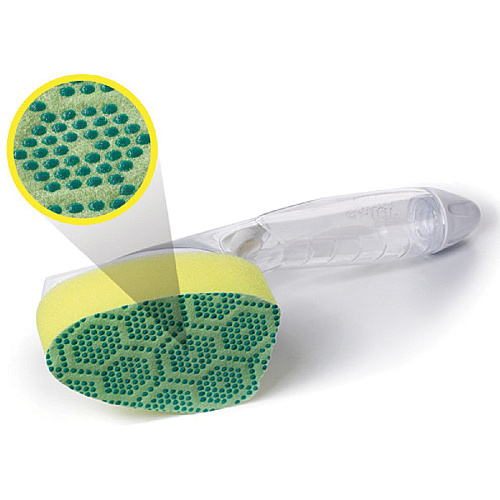 Scotch-Brite Scrub Dots Dishwand Refill 3.5" Width x 4.4" Length - 2/Pack - 7 / Carton - Green (48827CT)