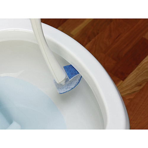 Scotch-Brite Disposable Toilet Scrubber 4 / Carton - White, Blue (558SK4NPCT)