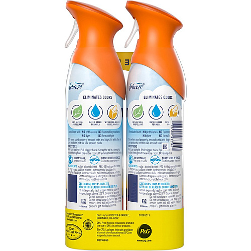 Febreze Hawaiian Air Spray Pack Liquid - 8.8 fl oz (0.3 quart) - Hawaiian Aloha - Odor Neutralizer, VOC-free - 2/Pack - 6 / Carton (97794CT)