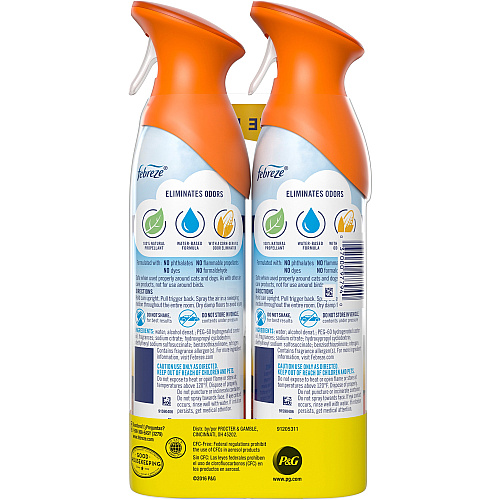 Febreze Hawaiian Air Spray Pack Liquid - 8.8 fl oz (0.3 quart) - Hawaiian Aloha - Odor Neutralizer, VOC-free - 2/Pack - 6 / Carton (97794CT)