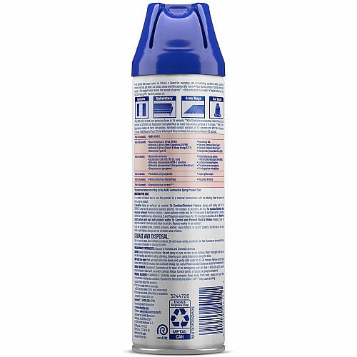 Lysol&reg; Fabric Disinfectant Spray, Lavender Fields, 15 oz., 12 Cans 15 fl oz (0.5 quart) - Lavender Fields Scent - Soft, Deodorize - Clear - 12 / Carton (94121CT)