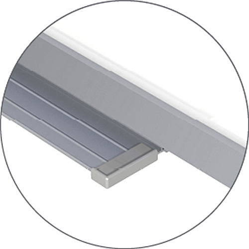 Ghent Grid Whiteboard 48" (4 ft) Width x 36" (3 ft) Height - White Steel Surface - Satin Aluminum Frame - Rectangle - Horizontal - Magnetic - Grid Pattern, Stain Resistant, Ghost Resistant, Fade Resistant, Accessory Tray - 1 Each - TAA Compli (GRPM322G34)