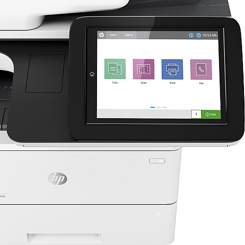 HP LaserJet M528dn Laser Multifunction Printer - Monochrome Copier/Printer/Scanner - 43 ppm Mono Print - 1200 x 1200 dpi Print - Automatic Duplex Print - Up to 150000 Pages Monthly - 650 sheets Input - Color Scanner - 600 dpi Optical Scan - Gigab (1PV64A)