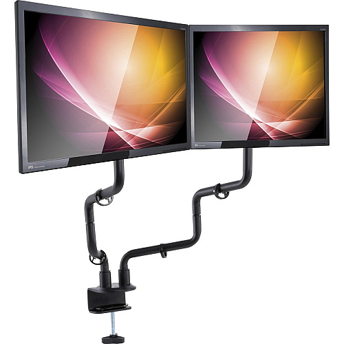 Allsop Metal Art Dual Monitor Arms - 2 Display(s) Supported - 32" Screen Support - 30.80 lb Load Capacity - Metal - 1 Each (32146)