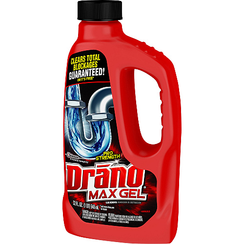 Drano Max Gel Clog Remover Ready-To-Use - Corrosion Resistant - Clear Bottle - 1 Each (694768)
