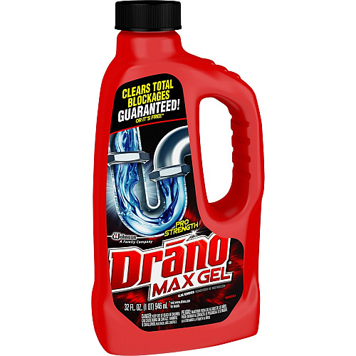 Drano Max Gel Clog Remover Ready-To-Use - Corrosion Resistant - Clear Bottle - 1 Each (694768)