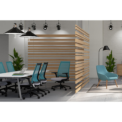 9 to 5 Seating Luna 3460 Task Chair Onyx Seat Color - Foam Seat Material - Black Back Color - Mesh Back Material - 5-star Base - 1 Each (3460Y3A45BON)