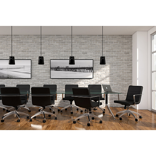 9 to 5 Seating 2450 Executive Mid-Back Task Chair Black Seat Color - Foam Seat Material - Black Back Color - Foam Back Material - 5-star Base - 1 Each (2450S3A24A31)