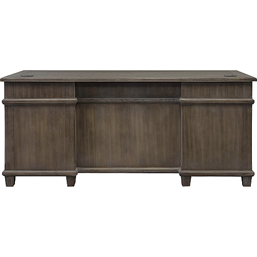 Martin Carson Double Pedestal Desk - 7-Drawer Total Drawer(s): 7 - Double Pedestal - Material: Veneer, Solid Lumber - Finish: Weathered Dove - 1 Each (IMCA680)
