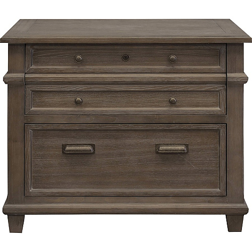 Martin Carson Lateral File - 2-Drawer Total Drawer(s): 2 - Material: Veneer, Solid Lumber - Finish: Weathered Dove - 1 Each (IMCA450)