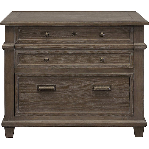 Martin Carson Lateral File - 2-Drawer Total Drawer(s): 2 - Material: Veneer, Solid Lumber - Finish: Weathered Dove - 1 Each (IMCA450)