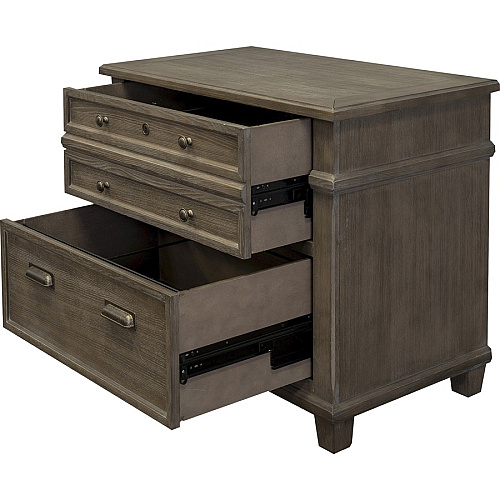 Martin Carson Lateral File - 2-Drawer Total Drawer(s): 2 - Material: Veneer, Solid Lumber - Finish: Weathered Dove - 1 Each (IMCA450)