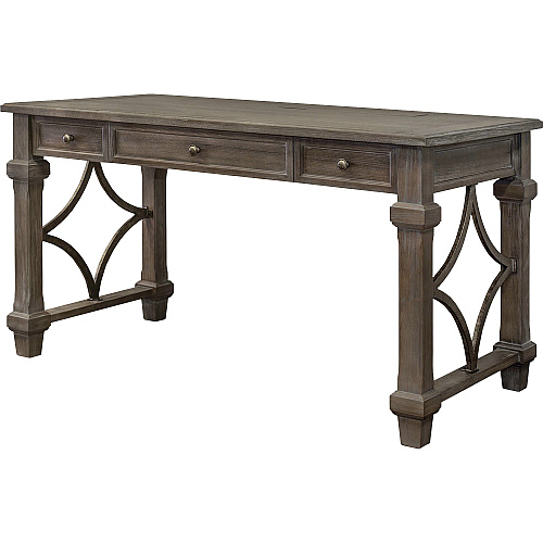 Martin Carson Writing Desk - 2-Drawer 30" Height x 54" Width x 27" Depth - Total Drawer(s): 2 - Material: Veneer - Finish: Weathered Dove - 1 Each (IMCA384)