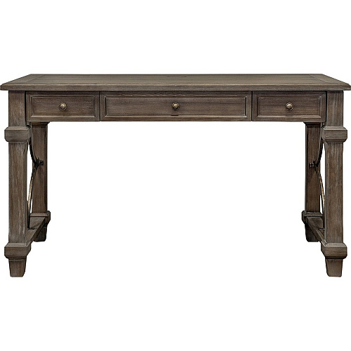 Martin Carson Writing Desk - 2-Drawer 30" Height x 54" Width x 27" Depth - Total Drawer(s): 2 - Material: Veneer - Finish: Weathered Dove - 1 Each (IMCA384)
