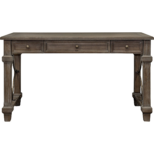 Martin Carson Writing Desk - 2-Drawer 30" Height x 54" Width x 27" Depth - Total Drawer(s): 2 - Material: Veneer - Finish: Weathered Dove - 1 Each (IMCA384)