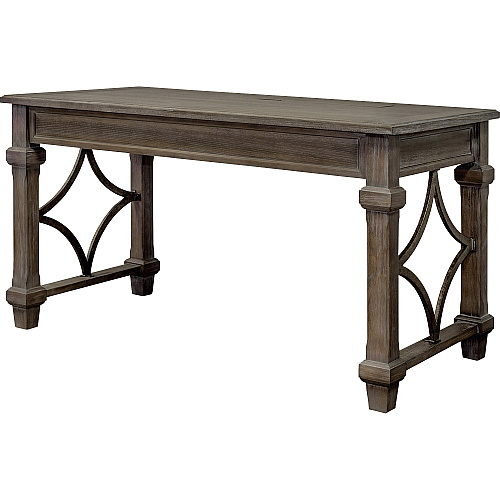 Martin Carson Writing Desk - 2-Drawer 30" Height x 54" Width x 27" Depth - Total Drawer(s): 2 - Material: Veneer - Finish: Weathered Dove - 1 Each (IMCA384)