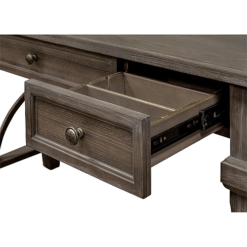 Martin Carson Writing Desk - 2-Drawer 30" Height x 54" Width x 27" Depth - Total Drawer(s): 2 - Material: Veneer - Finish: Weathered Dove - 1 Each (IMCA384)