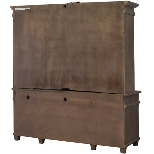 Martin Carson Credenza - 6-Drawer Total Drawer(s): 6 - Material: Solid Lumber, Veneer - Finish: Weathered Dove - 1 Each (IMCA689)