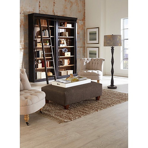 Martin Bookcase 5 Shelve(s) - 4 Adjustable Shelf(ves) - Finish: Aged Ebony, Warm Honey - Adjustable Shelf - For Home, Office, Library, Book - 1 Each (IMTE4094)