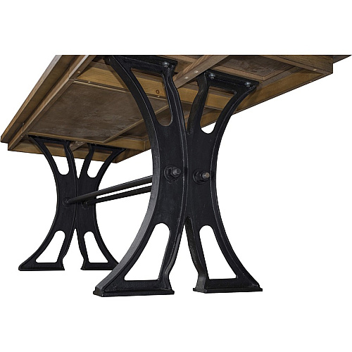 Martin Toulouse Writing Desk with Heavy Cast Legs Finish: Tuscan Chestnut - 1 Each (IMTE384TBLBR)
