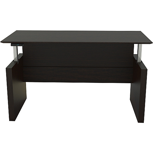 Safco Medina Height-Adjustable 72" Straight Height Adjustable Desk 49.2" Height x 72" Width x 36" Depth, 1" Thickness Work Surface - Beveled Edge - Material: Laminate - Finish: Mocha - 1 Each (MNDSHA72LDC)
