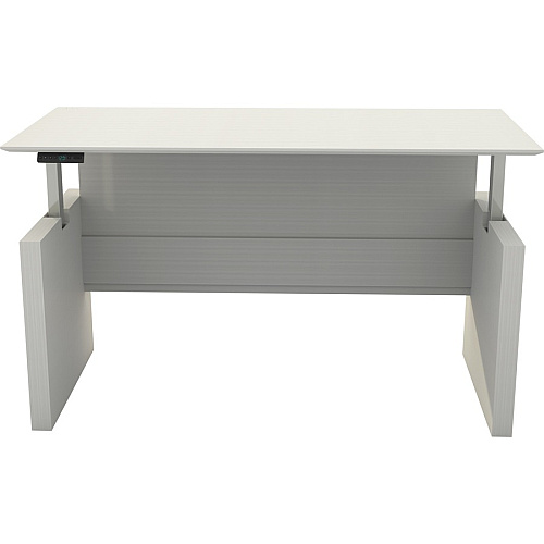 Safco Medina Height-Adjustable 72" Straight Height Adjustable Desk 49.2" Height x 72" Width x 36" Depth, 1" Thickness Work Surface - Beveled Edge - Material: Laminate - Finish: Textured Sea Salt - For Conference Room, Reception Area, Office  (MNDSHA72TSS)