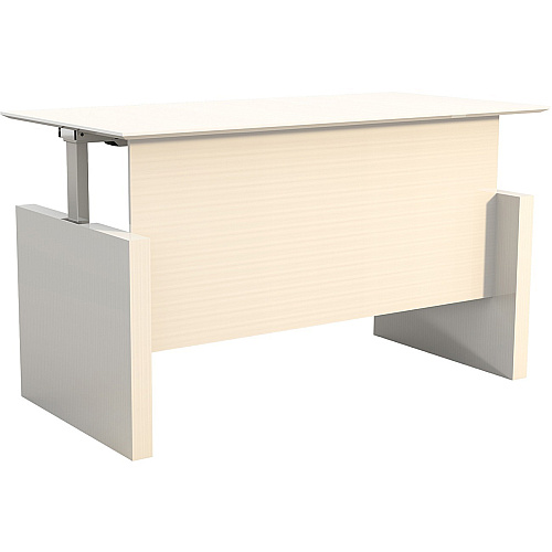 Safco Medina Height-Adjustable 72" Straight Height Adjustable Desk 49.2" Height x 72" Width x 36" Depth, 1" Thickness Work Surface - Beveled Edge - Material: Laminate - Finish: Textured Sea Salt - For Conference Room, Reception Area, Office  (MNDSHA72TSS)
