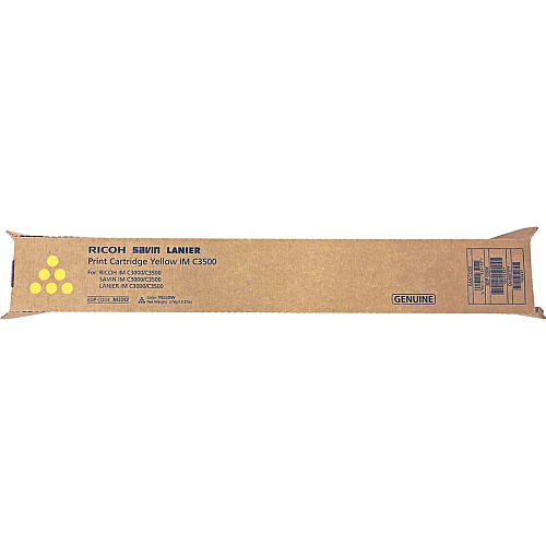 Ricoh Original Laser Toner Cartridge - Yellow - 1 Each 19000 Pages (842252)