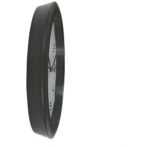Alba Wall Clock Analog - Quartz - White Main Dial - Black Case - Classic Style - 1 Each (HORNEWN)
