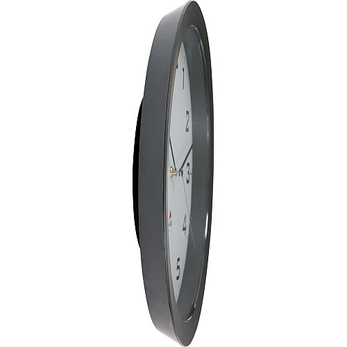 Alba Wall Clock Analog - Quartz - Black Case - 1 Each (HORISSIMON)