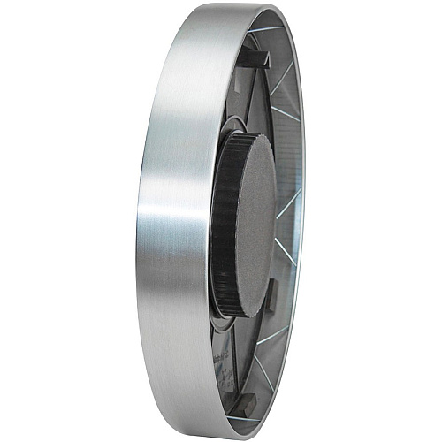 Alba Wall Clock Analog - Quartz - Silver Case - Contemporary Style - 1 Each (HOREXTRA)