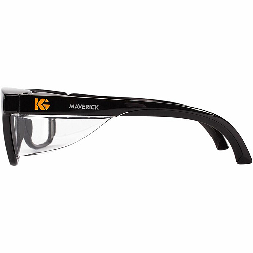 Kleenguard V30 Maverick Eye Protection Recommended for: Outdoor - Universal - Fog, Flying Particle, UVA, UVB, UVC Protection - Black, Clear - Anti-scratch, Anti-fog, Comfortable, Lightweight - 1 Each (49309)