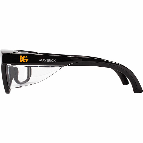 Kleenguard V30 Maverick Eye Protection Recommended for: Outdoor - Universal - Fog, Flying Particle, UVA, UVB, UVC Protection - Black, Clear - Anti-scratch, Anti-fog, Comfortable, Lightweight - 1 Each (49309)